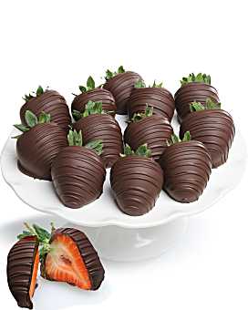 Belgian Dark Chocolate Covered Strawberries
